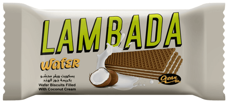 ويفر محشو بكريمة جوز الهند