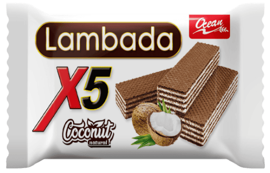 ويفر محشو بكريمة جوز الهند