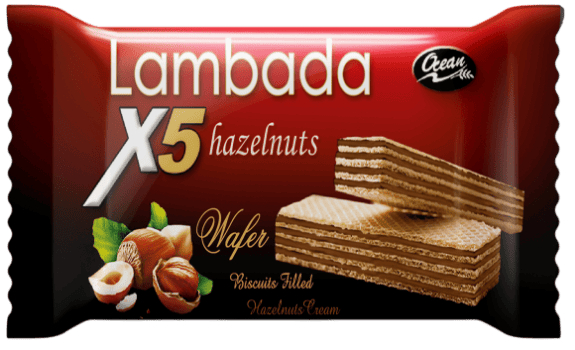 ويفر محشو بكريمة البندق